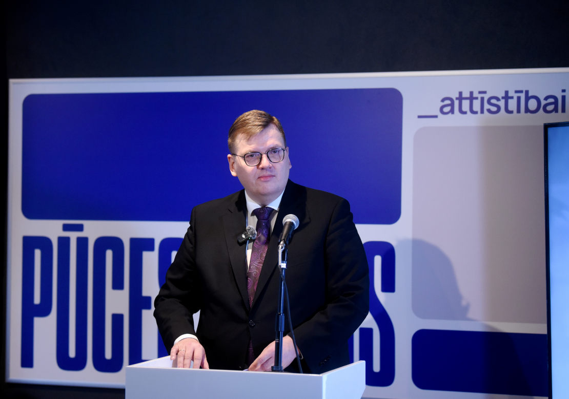 Partijas "Latvijas attīstībai" valdes līdzpriekšsēdētājs Juris Pūce.