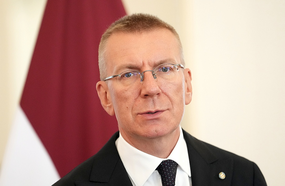 Latvijas Valsts prezidents Edgars Rinkēvičs.