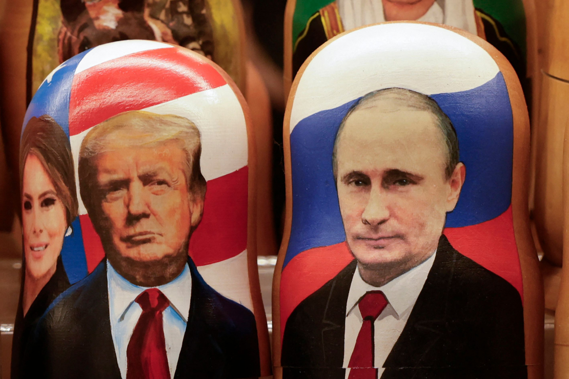 Donalds Tramps un Vladimirs Putins. 