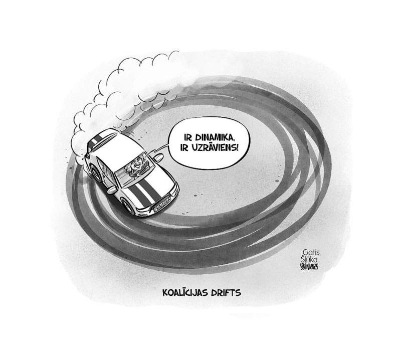 Zīmē Gatis Šļūka. Koalīcijas drifts