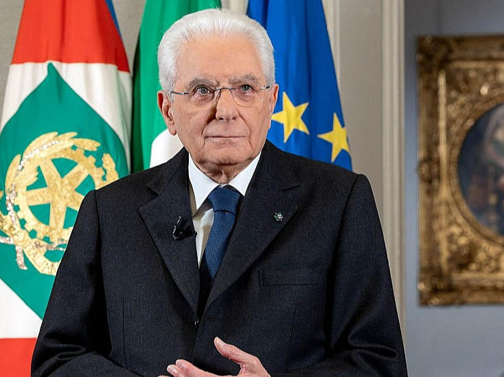 Itālijas prezidentsSerdžo Matarella.