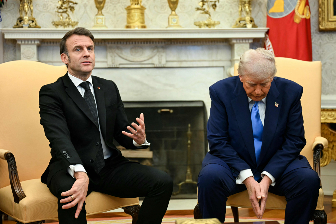 Emanuels Makrons un Donalds Tramps.