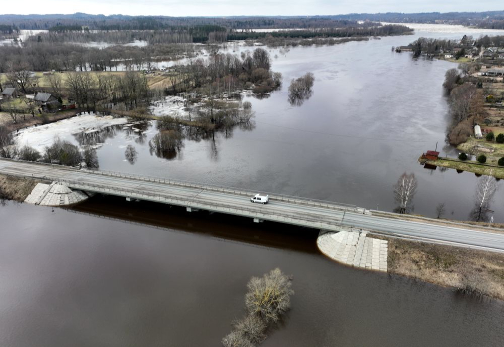 Daugava pie Pļaviņām 2024. gada 1. martā. 