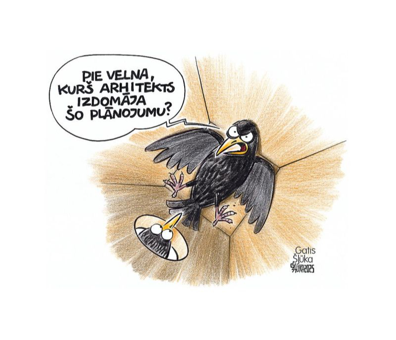 Zīmē Gatis Šļūka. Kurš izdomāja šo plānojumu?