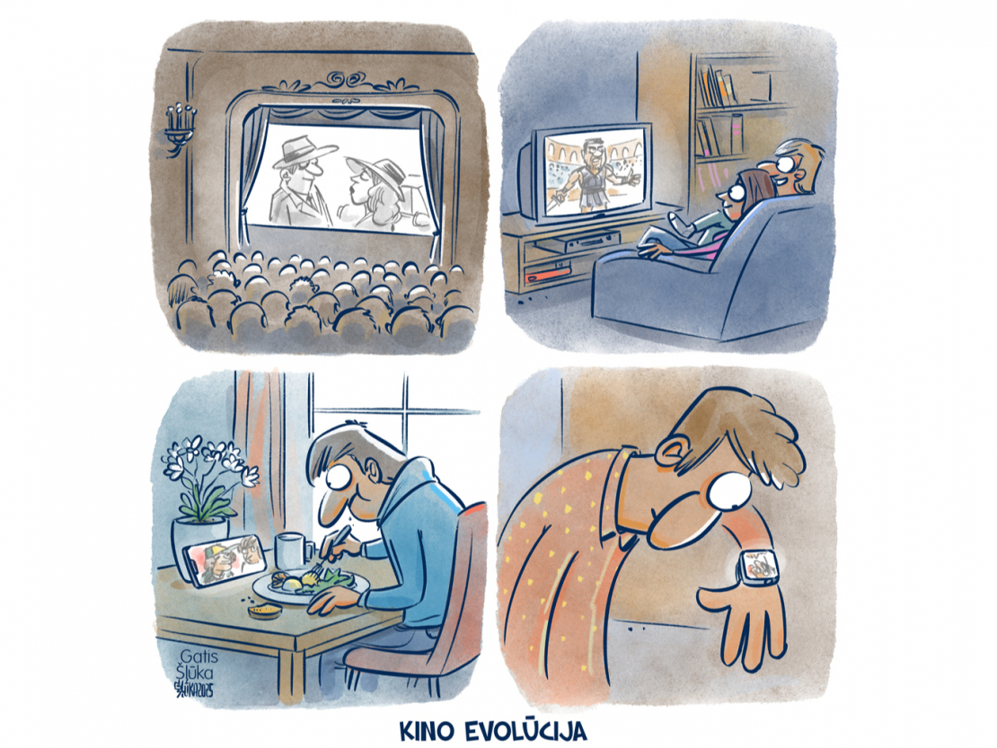 Zīmē Gatis Šļūka: Kino evolūcija