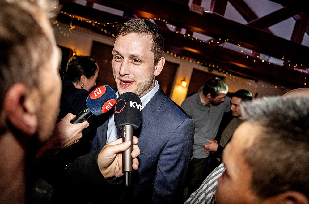 "Demokraatit" līderis Jenss Frederiks Nīlsens.