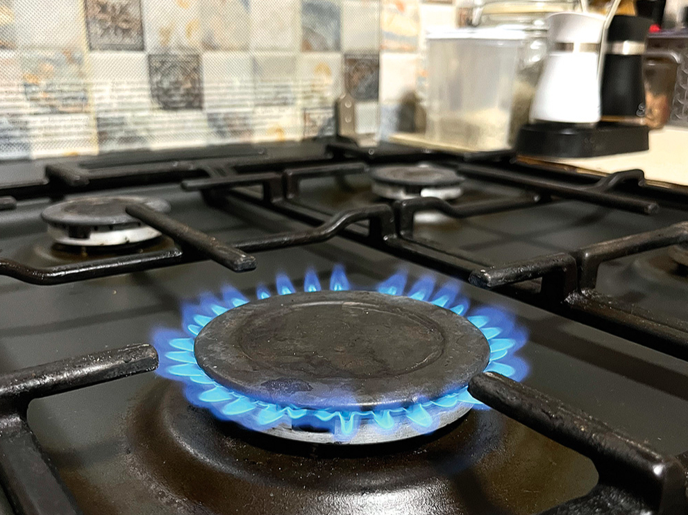 Gāzes plīts. Ilustratīvs attēls.