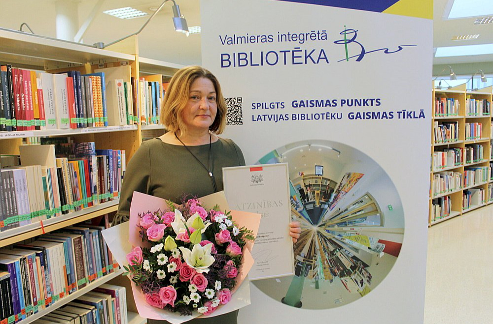 Valmieras Integrētās bibliotēkas direktore Daiga Rokpelne.