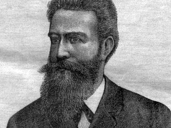 "Mājas Viesī" 1896. gadā ievietotais V. Rentgena portrets.