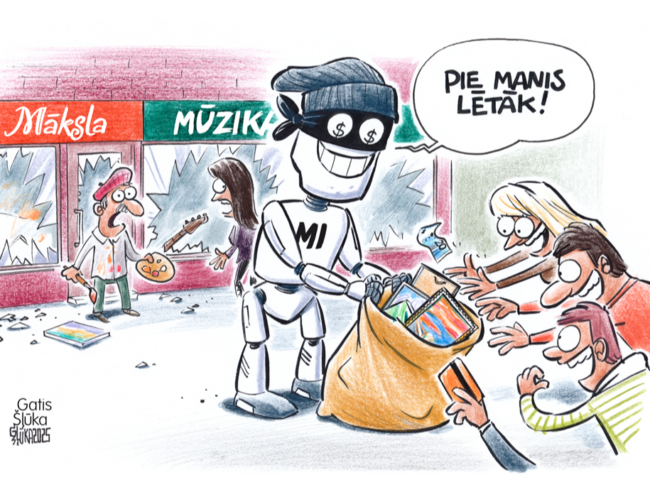 Zīmē Gatis Šļūka: Mākslīgais intelekts.