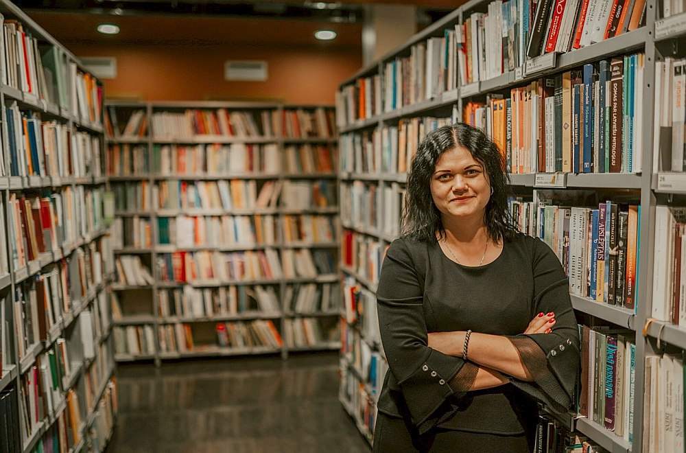 Cēsu Centrālās bibliotēkas direktore Lāsma Vasmane-Mašina.
