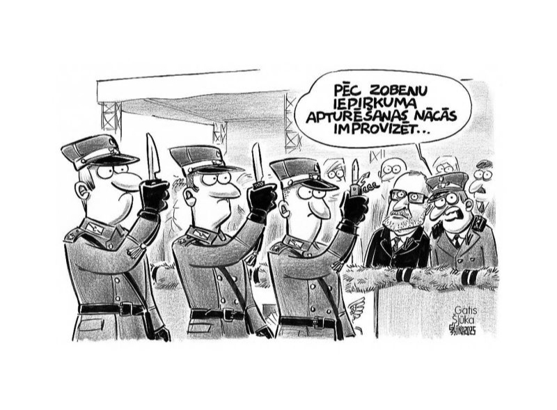 Zīmē Gatis Šļūka. Nācās improvizēt...