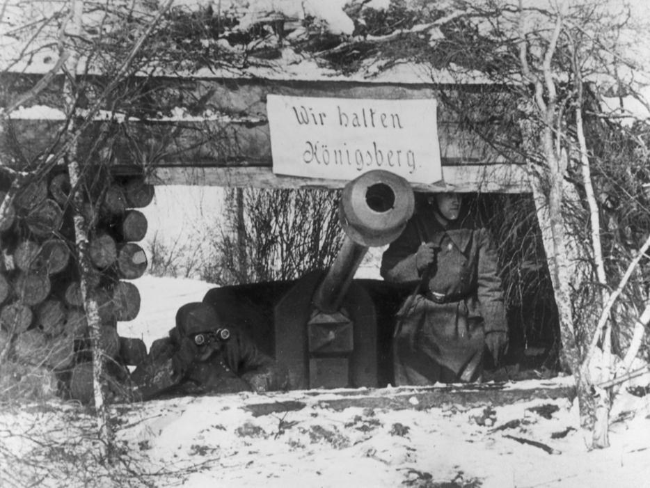 Vērmahta pozīcija Kēnigsbergas kaujas laikā. 1945. gada aprīlis.