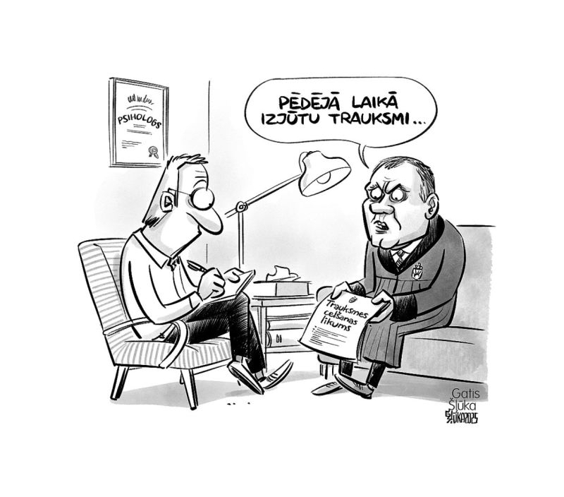 Zīmē Gatis Šļūka. Pēdējā laikā izjūtu trauksmi...