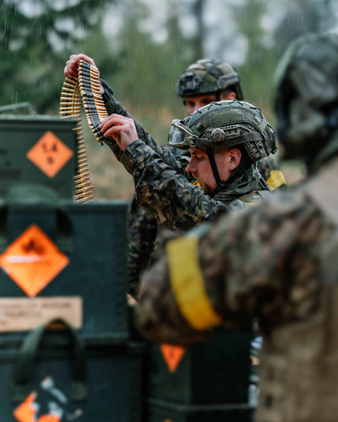 Militārās mācības Vidzemē. Karavīri. 