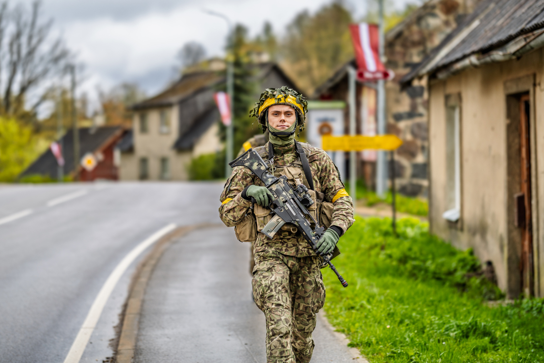 Militārās mācības Vidzemē. Karavīri. 
