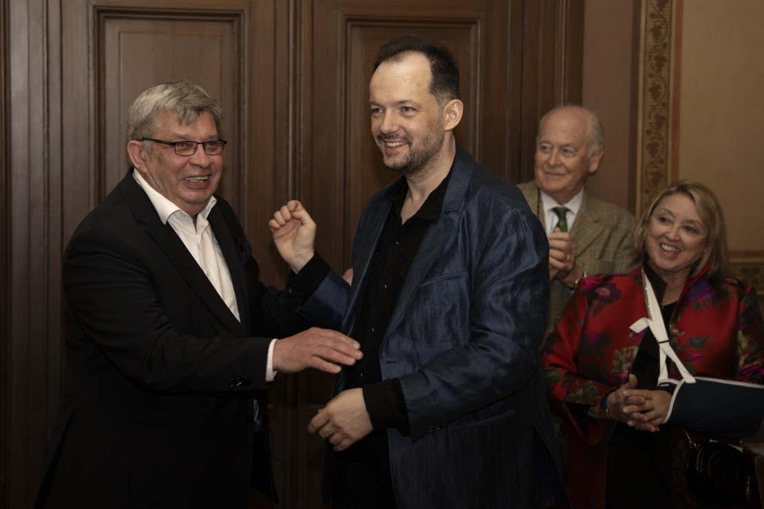 Bostonas simfoniskā orķestra viesošanās Rīgā. Andris Nelsons un A. Maskats.