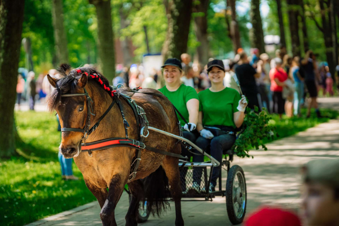 Vislatvijas zirgu parāde Balvos.