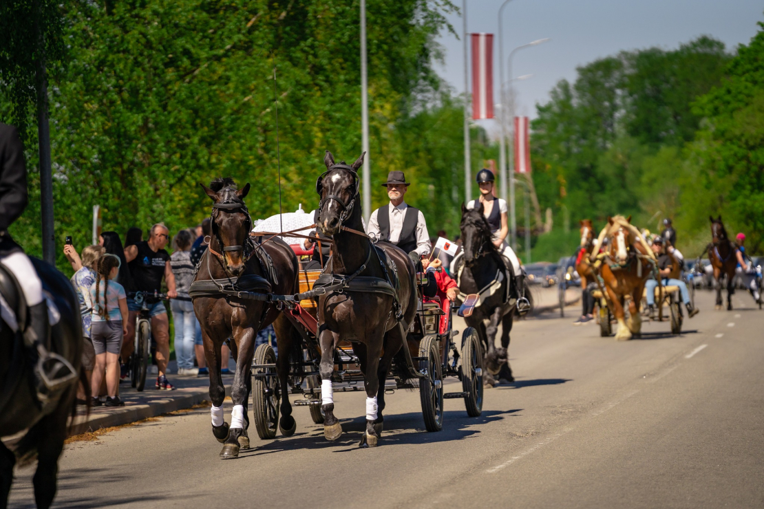 Vislatvijas zirgu parāde Balvos.