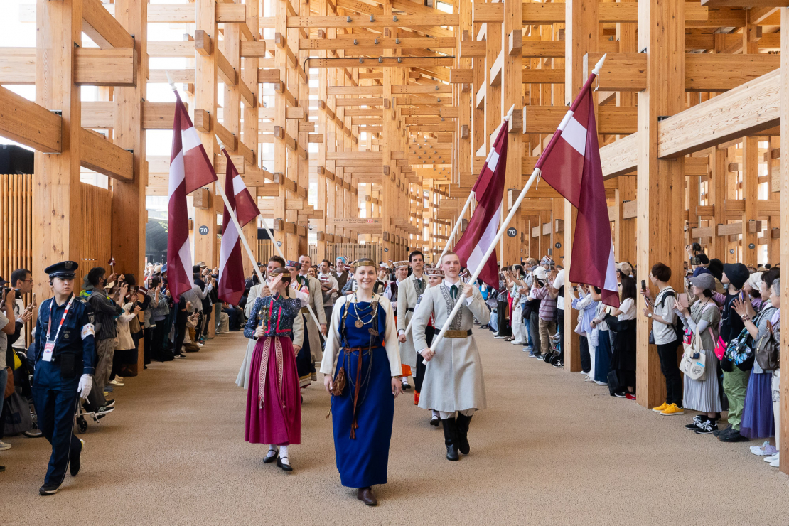 Japānas EXPO krāšņi aizvadīta Latvijas Nacionālā diena.