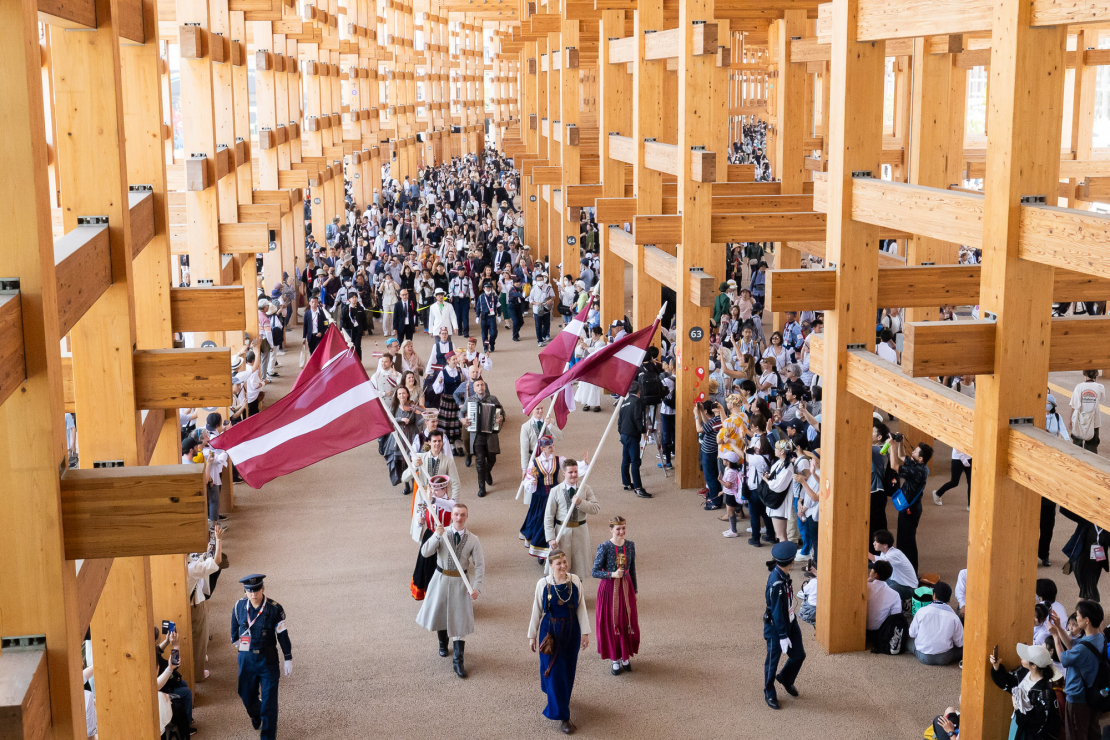 Japānas EXPO krāšņi aizvadīta Latvijas Nacionālā diena.