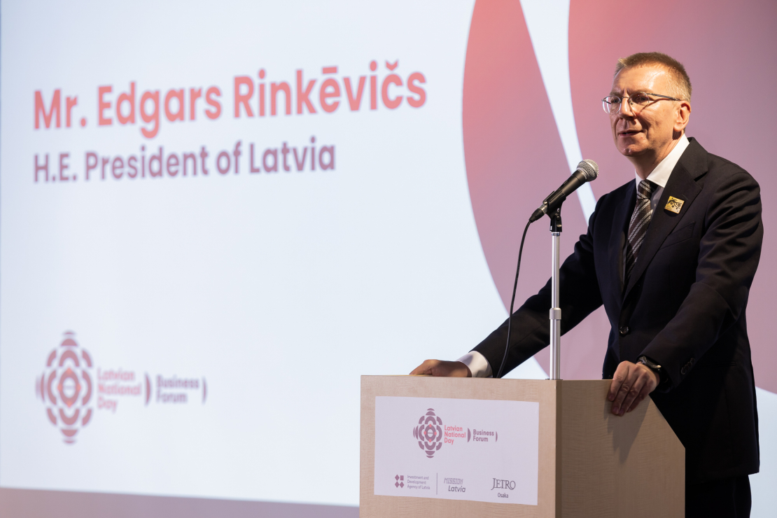 Japānas EXPO krāšņi aizvadīta Latvijas Nacionālā diena. E. Rinkēvičs.