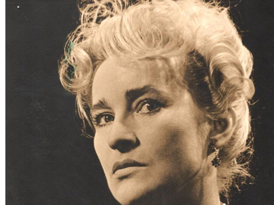Elvīra Baldiņa - Hedviga. I. Indrānes "Lazdu laipa" (1964, Jaunatnes teātris).