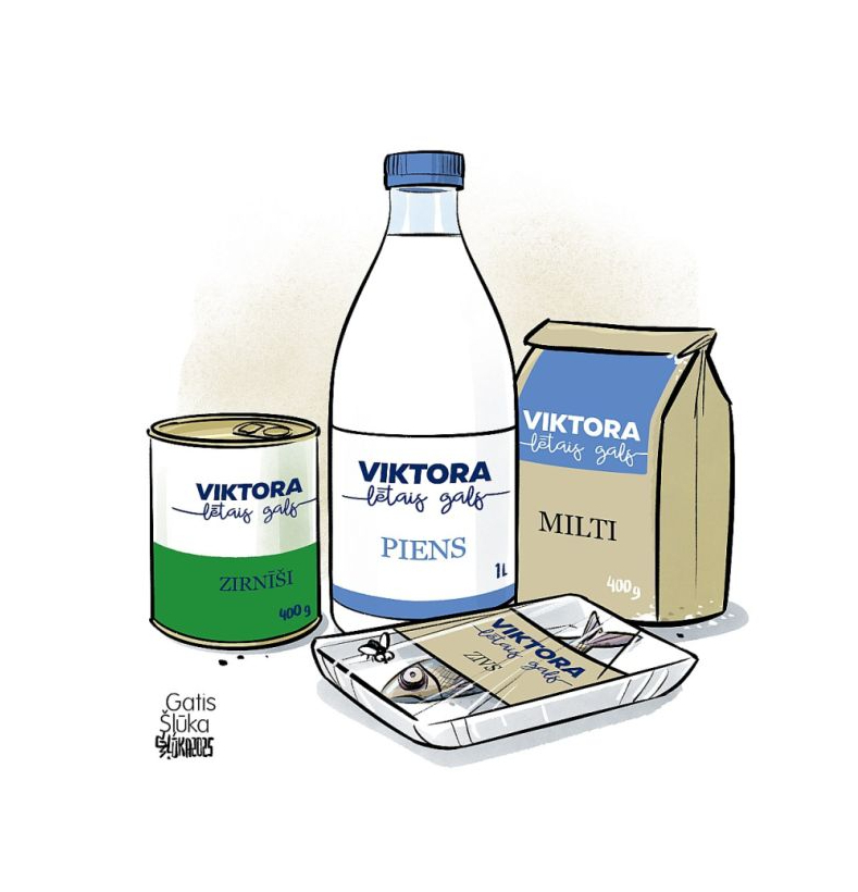 Zīmē Gatis Šļūka.  "Viktora lētais gals"