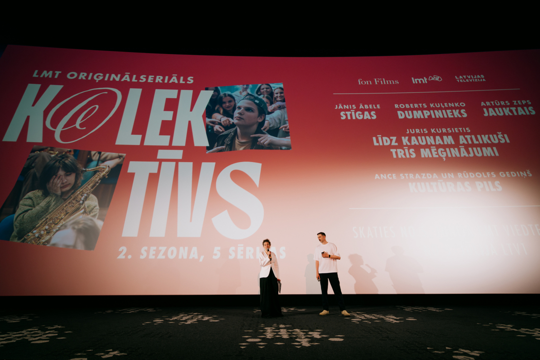 LMT oriģinālseriāla "Kolektīvs" otrās sezonas pirmizrādē.
