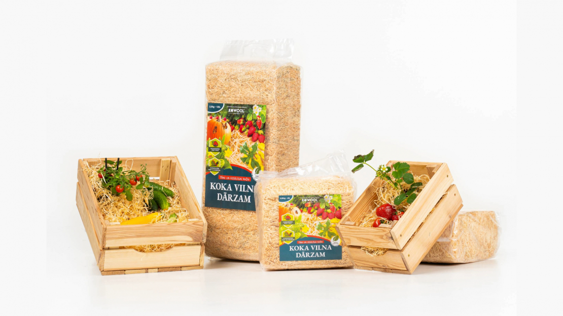 KOWOOL – koka vilna dārzam, veselīgākām ogām un dārzeņiem.