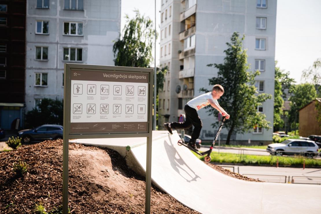 Skeitparks Vecmīlgrāvī.
