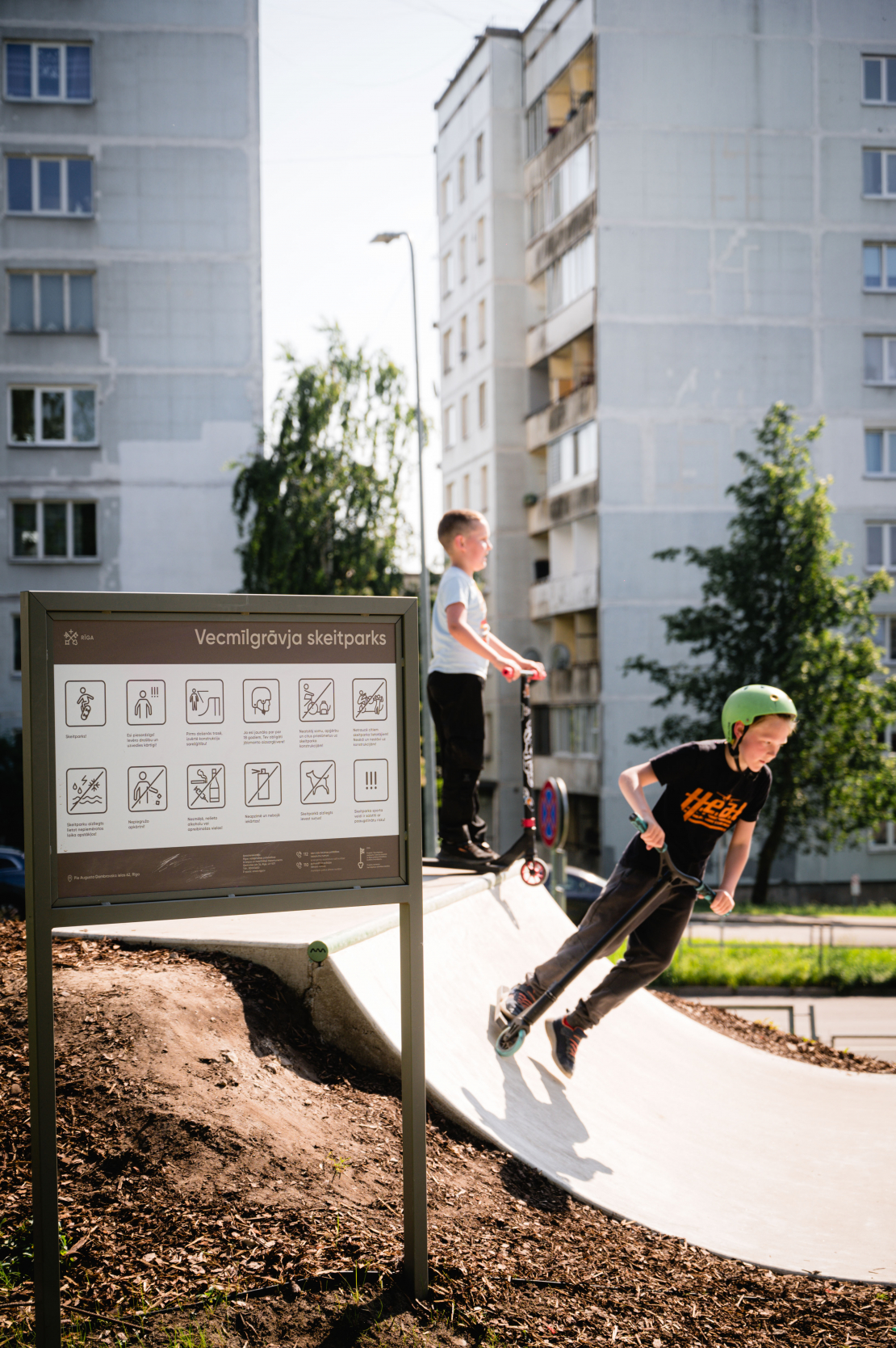Skeitparks Vecmīlgrāvī.