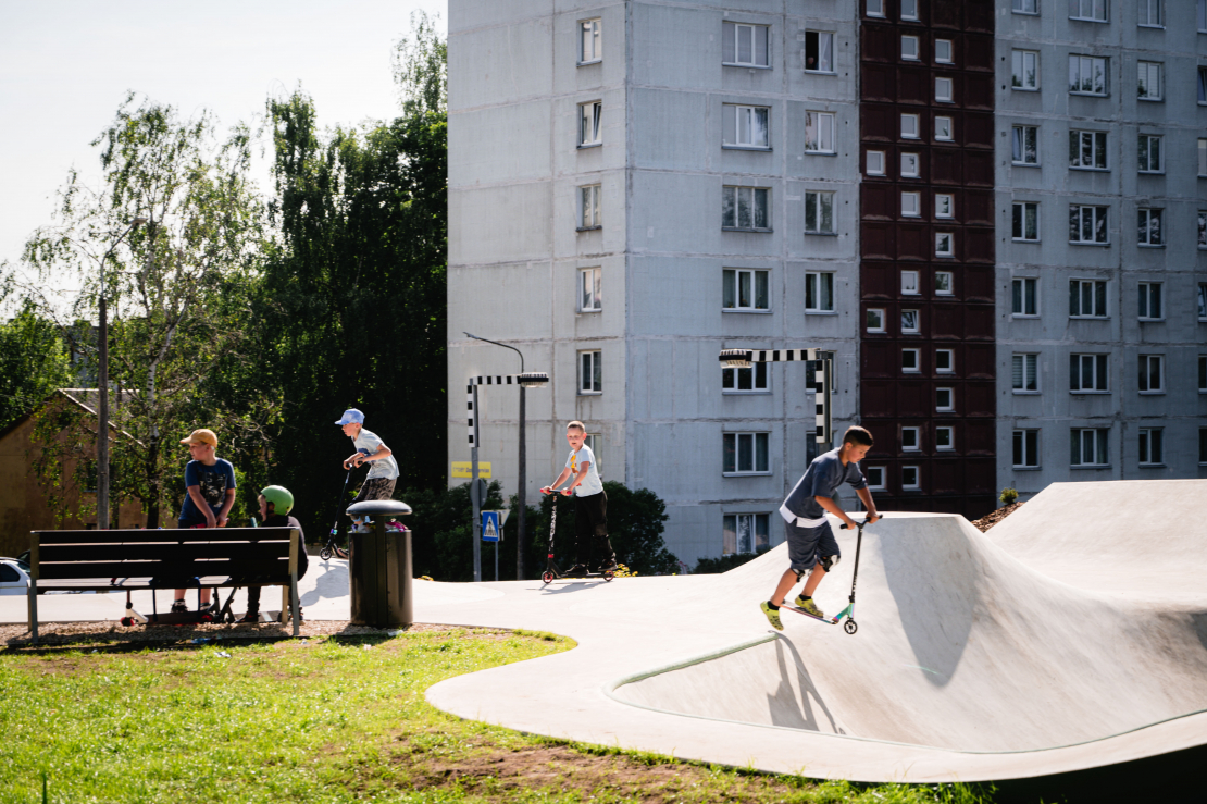 Skeitparks Vecmīlgrāvī.