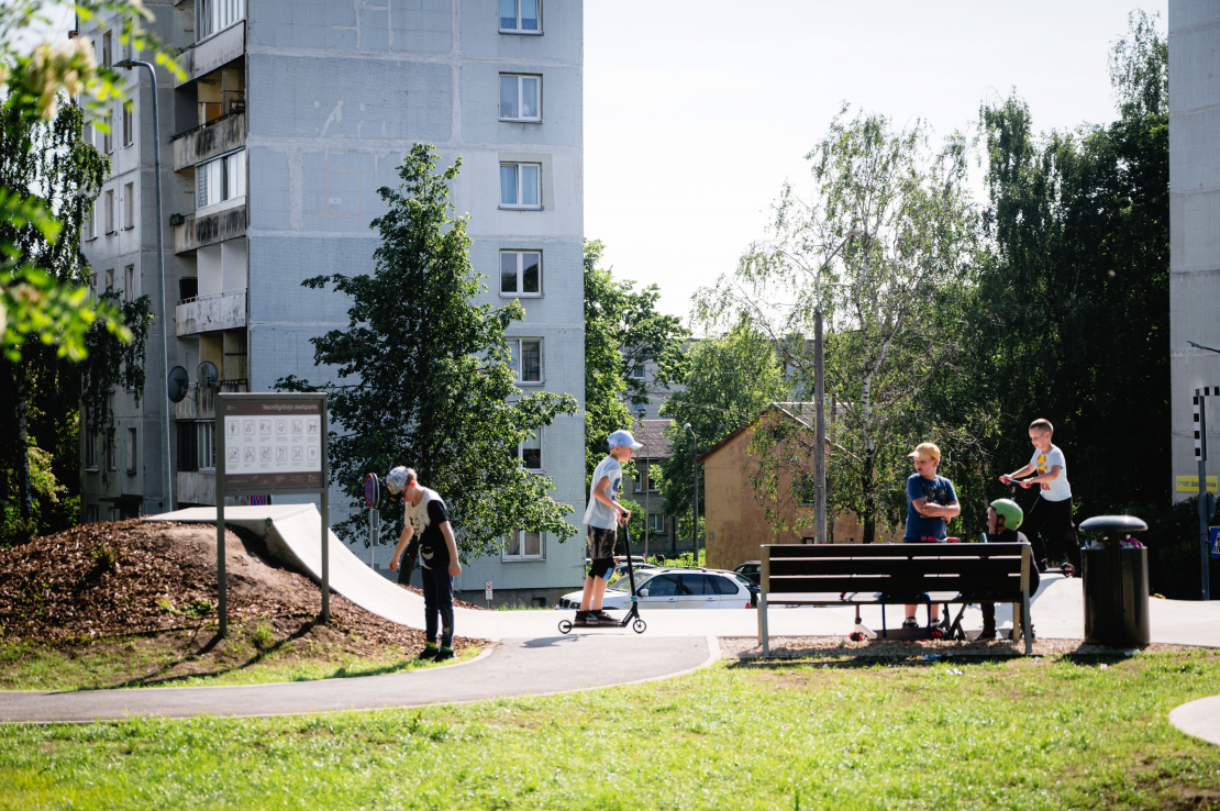 Skeitparks Vecmīlgrāvī.