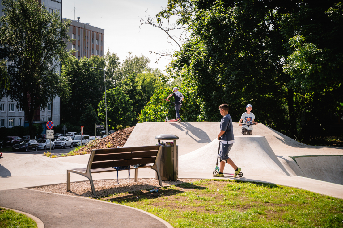 Skeitparks Vecmīlgrāvī.
