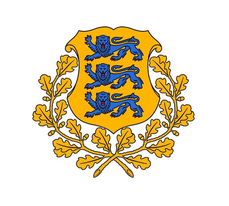 Igaunijas valsts lielais ģerbonis.