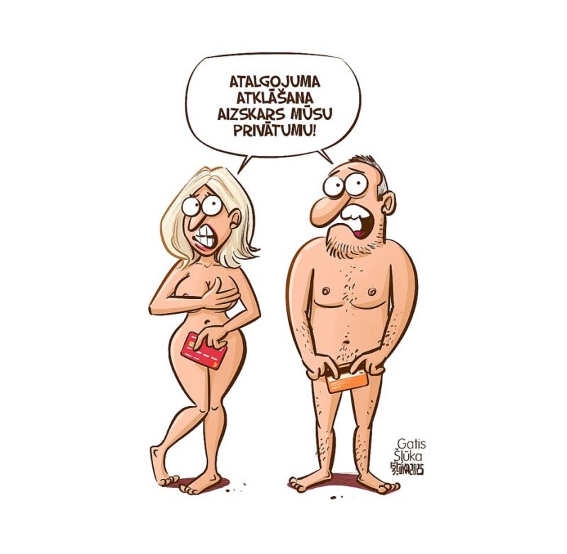 Zīmē Gatis Šļūka. Atalgojuma atklāšana aizskars mūsu privātumu!