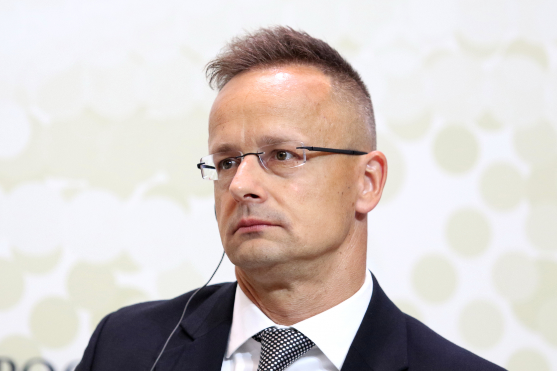 Ungārijas ārlietu ministrs Pēters Sījārto.