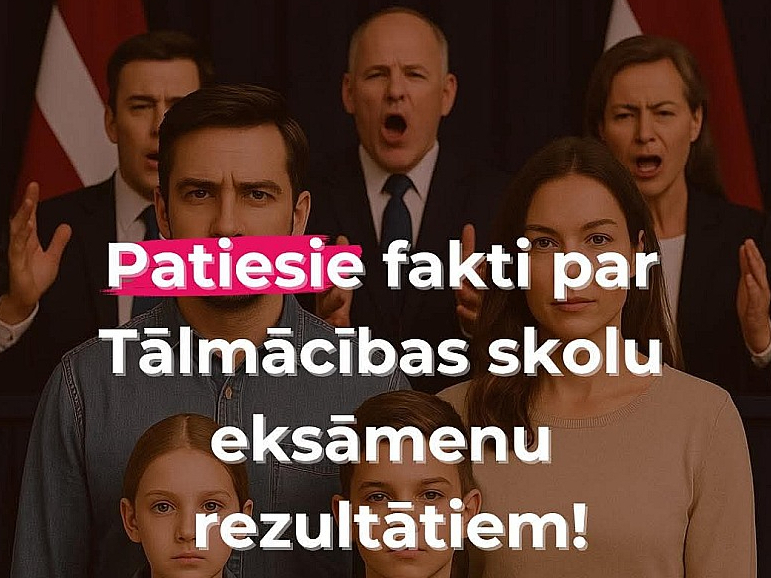 Iniciatīvas "Vecāku balss" pārstāvji savos ierakstos sociālajos tīklos nevadās pēc Valsts izglītības attīstības aģentūras datiem par centralizēto eksāmenu rezultātiem.