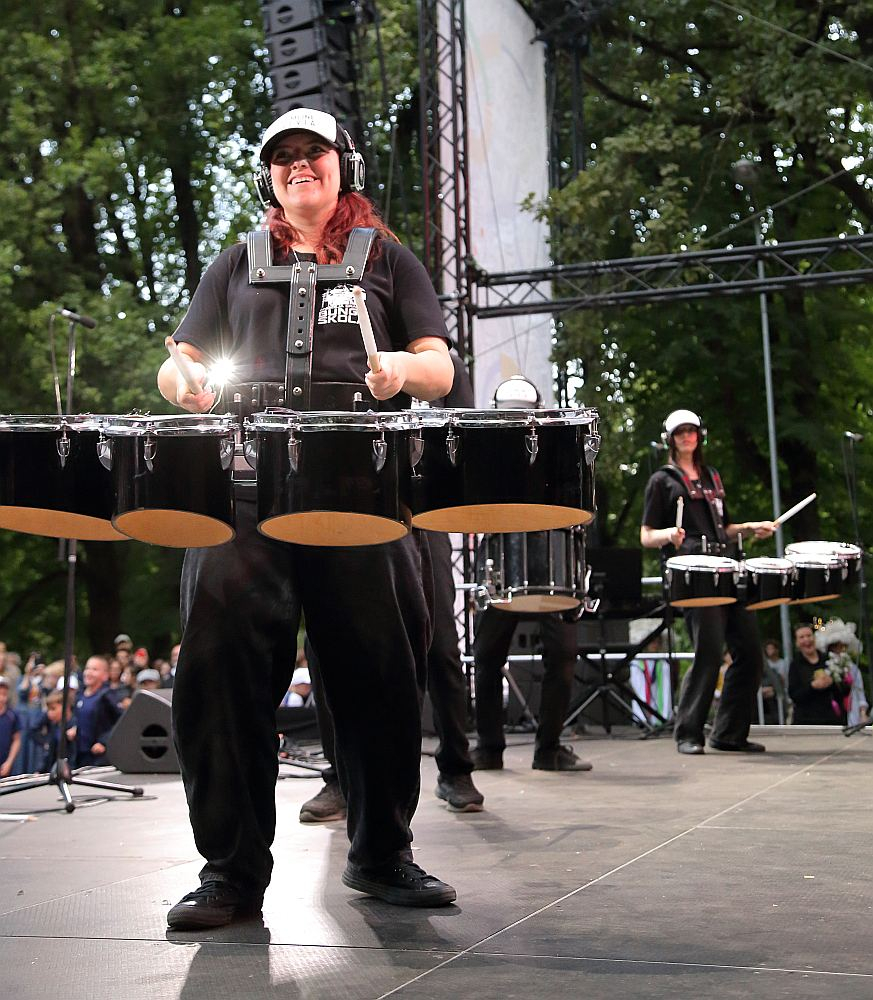 Andžeja Grauda bungu skola "Drumline Latvia", Vērmanes dārzs, Lielā skatuve, 08/07/2025. 
