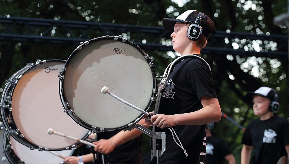 Andžeja Grauda bungu skola "Drumline Latvia", Vērmanes dārzs, Lielā skatuve, 08/07/2025. 
