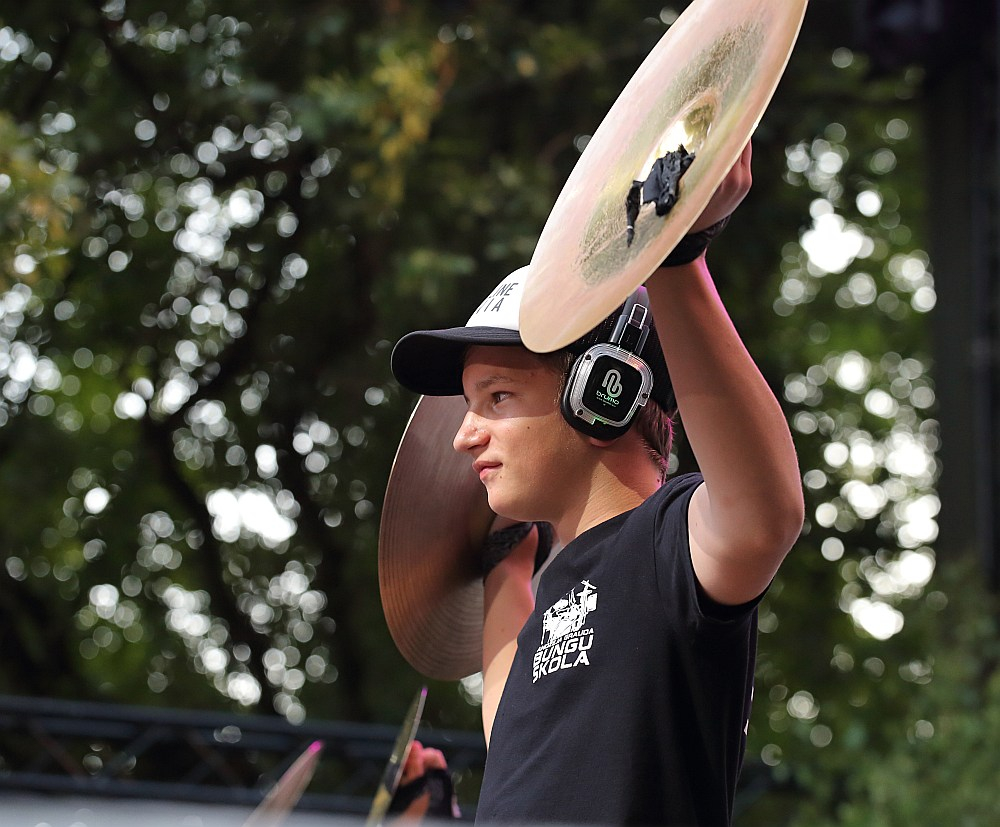 Andžeja Grauda bungu skola "Drumline Latvia", Vērmanes dārzs, Lielā skatuve, 08/07/2025. 
