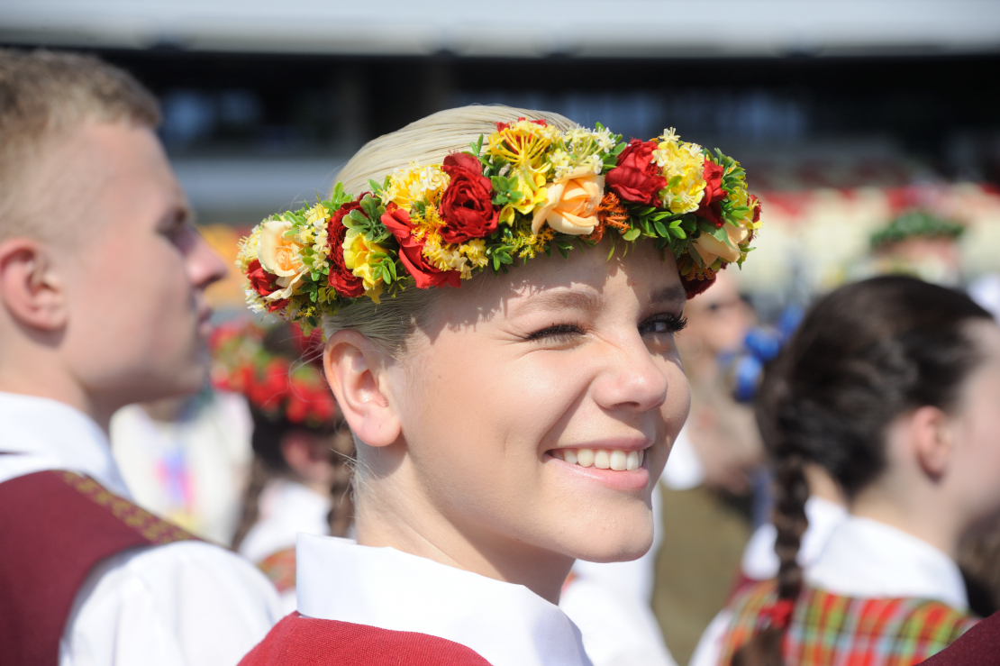 Deju lielkoncerta "Es atvēru Laimas dārzu" ģenerālmēģinājums. 