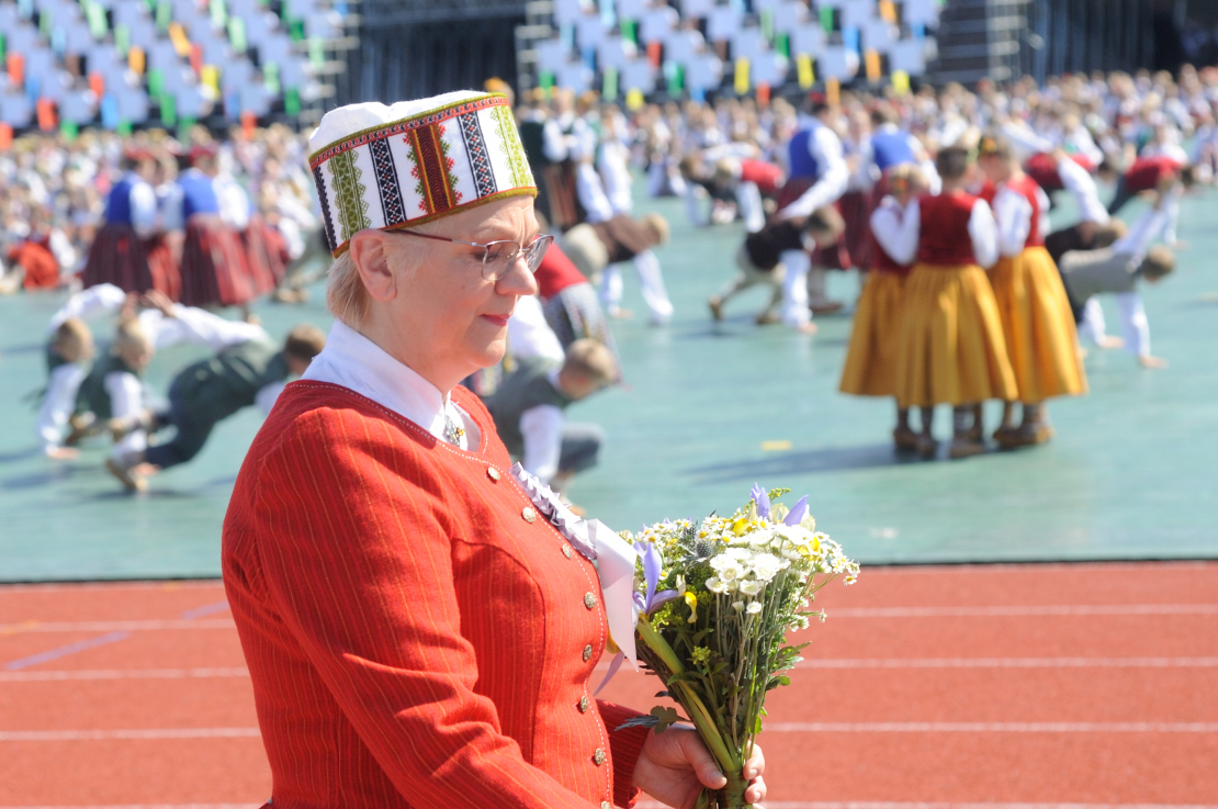 Deju lielkoncerta "Es atvēru Laimas dārzu" ģenerālmēģinājums. 
