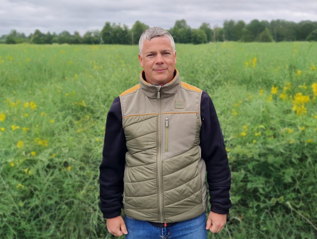 Zemnieku saimniecības “Arāji” galvenais agronoms Andis Brakmanis,