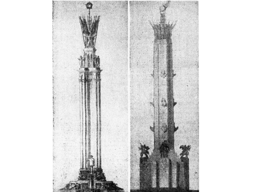 1945. gada "Uzvaras pieminekļa" versijas.