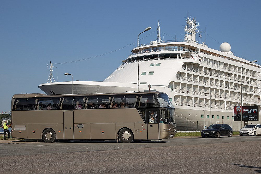 Kruīza kuģis "Silver Shadow" Rīgā.