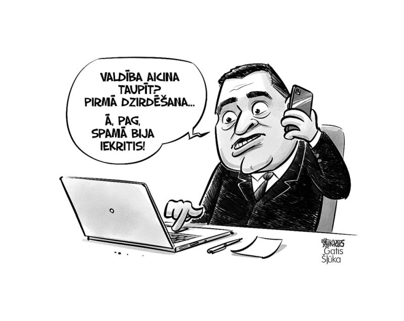 Zīmē Gatis Šļūka. Valdība aicina taupīt? Pirmā dzirdēšana!