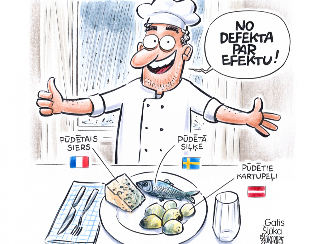 Zīmē Gatis Šļūka. No defekta par efektu