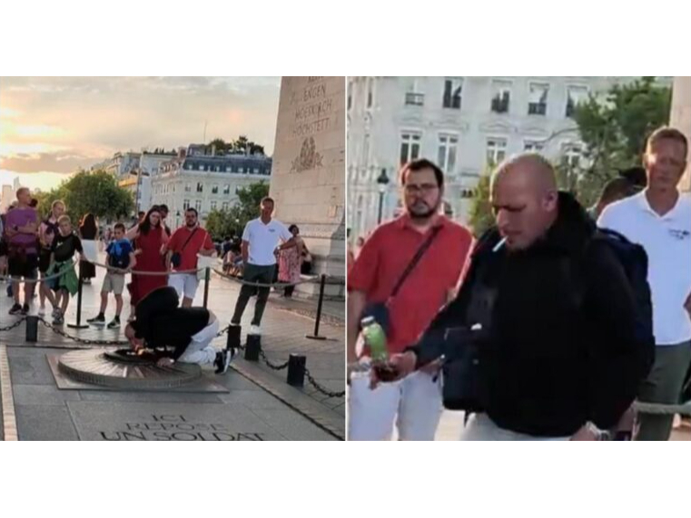 Video iemūžināts incidents pie “mūžīgās uguns” izraisa politisku rezonansi.